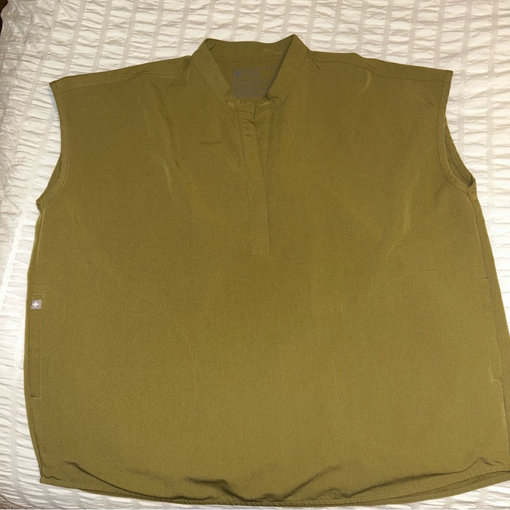 Figs Olive Green Rafaela Scrub Top